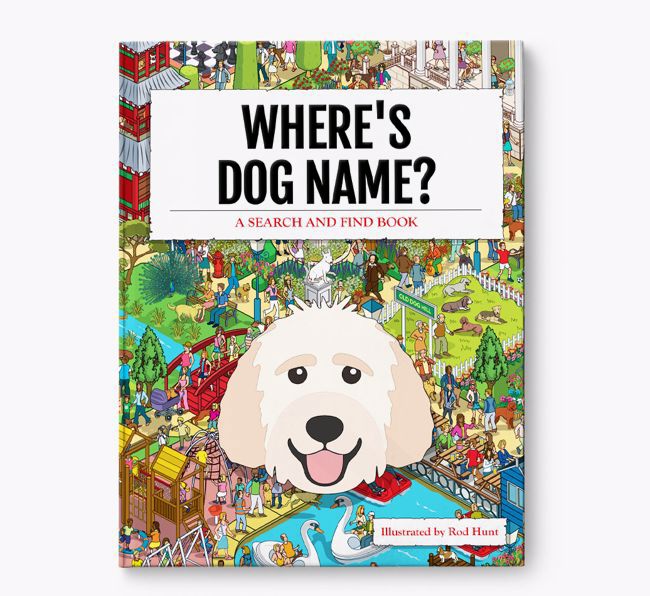 Personalised Where's {dogsName} Book